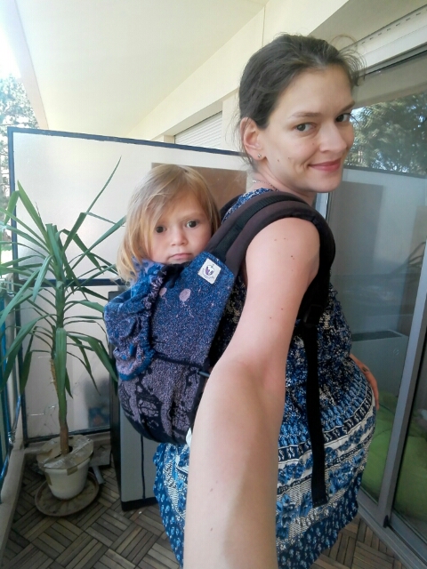 Carrying Pixie during the end of pregnancy